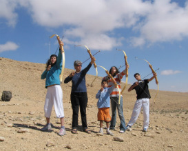 חץ וקשת במצפה רמון, פעילויות לג בעומר לילדים, אטרקציות לילדים בדרום